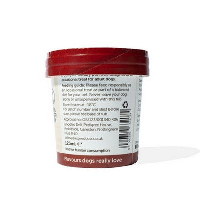 Doodles Deli Beef Frozen Doggy Treats 125ml