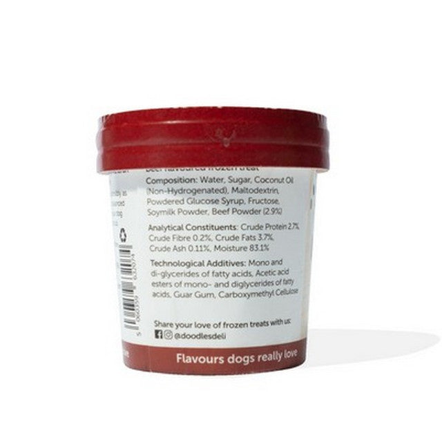 Doodles Deli Beef Frozen Doggy Treats 125ml