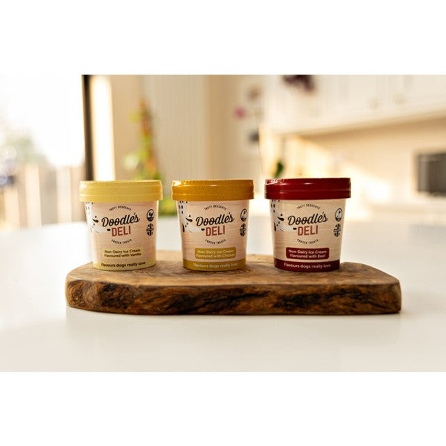 Doodles Deli Beef Frozen Doggy Treats 125ml