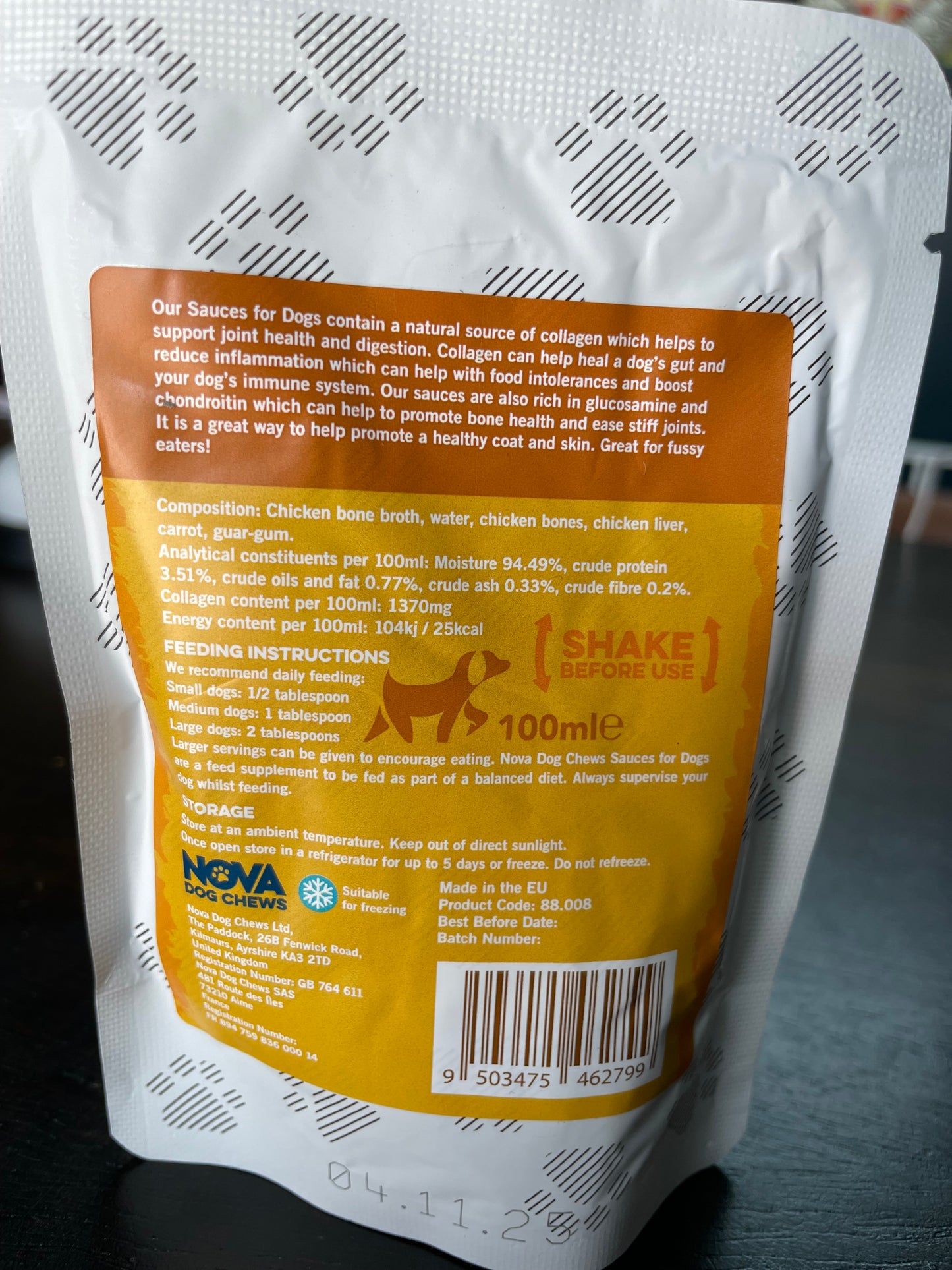 100% Natural Sauce For Dogs - 100ml