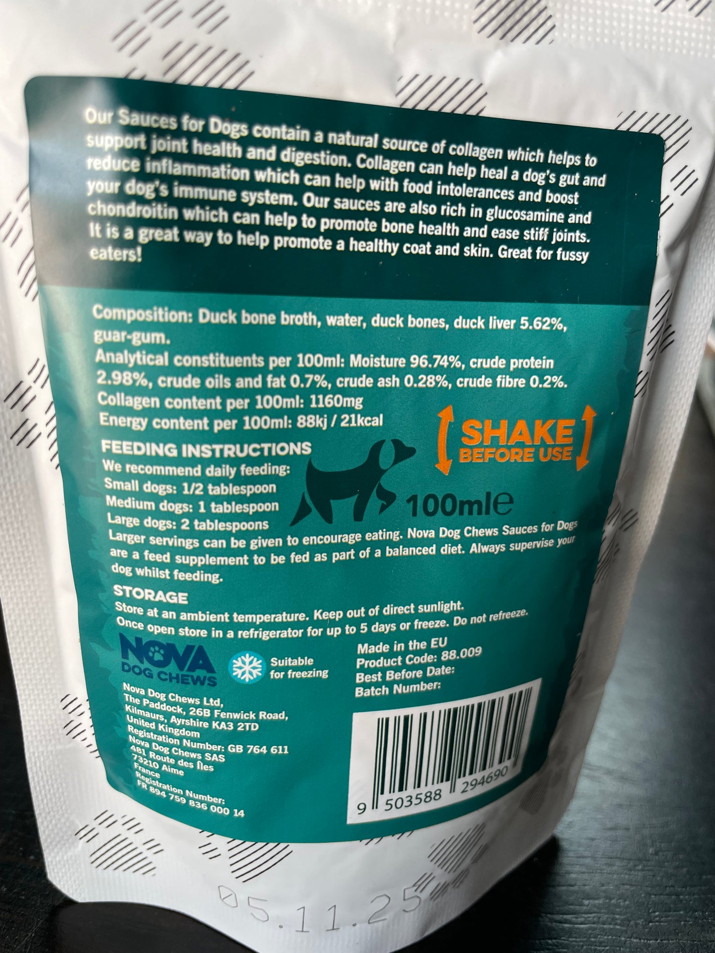 100% Natural Sauce For Dogs - 100ml