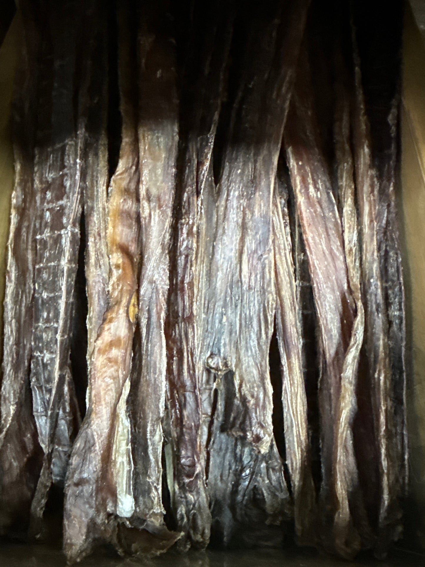 Air Dried Ostrich Gullet Strip (single)
