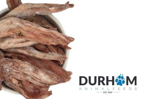 Raw Durham Duck Feet 1KG Bag