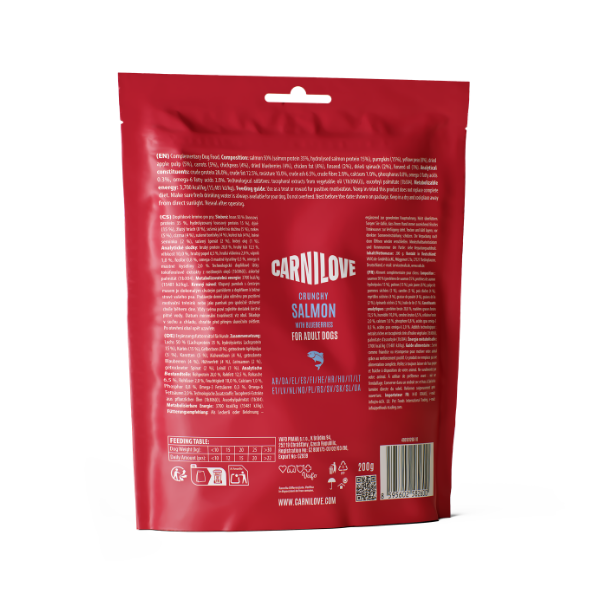 Carnilove Salmon with Blueberries Crunchy Dog Treat 200g