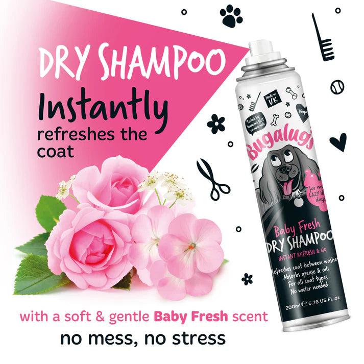 Bugalugs Baby Fresh Dry Shampoo 200ml