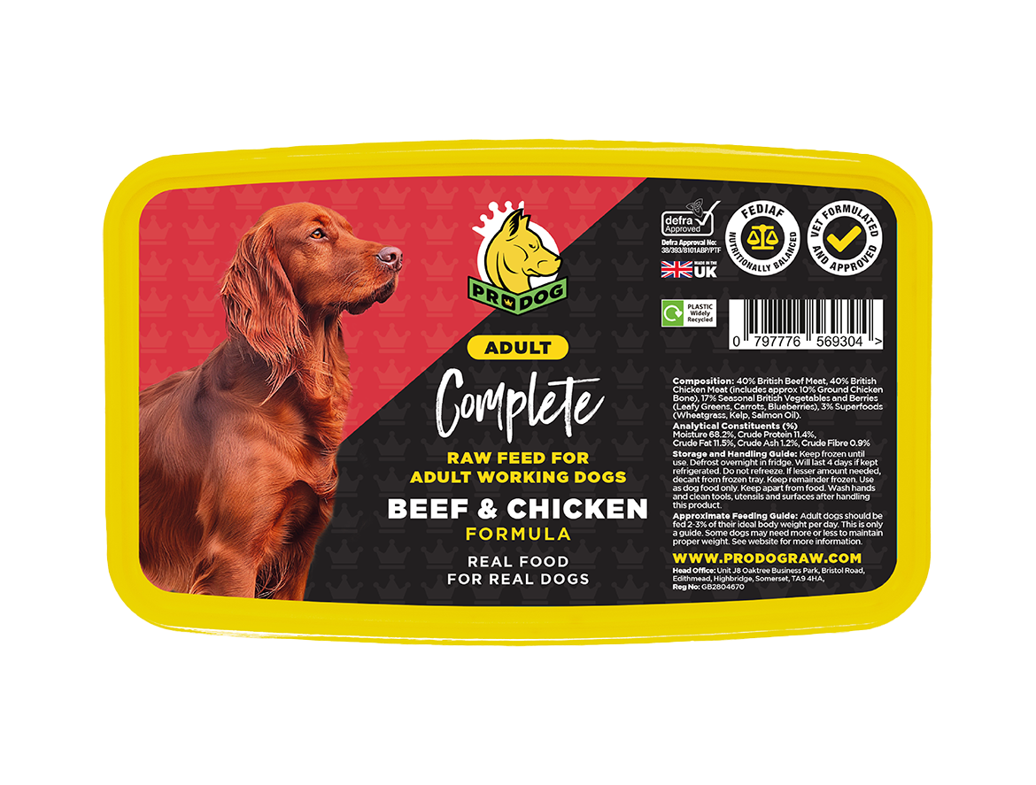 Complete - Beef & Chicken ProDog Raw Dog Food 1KG