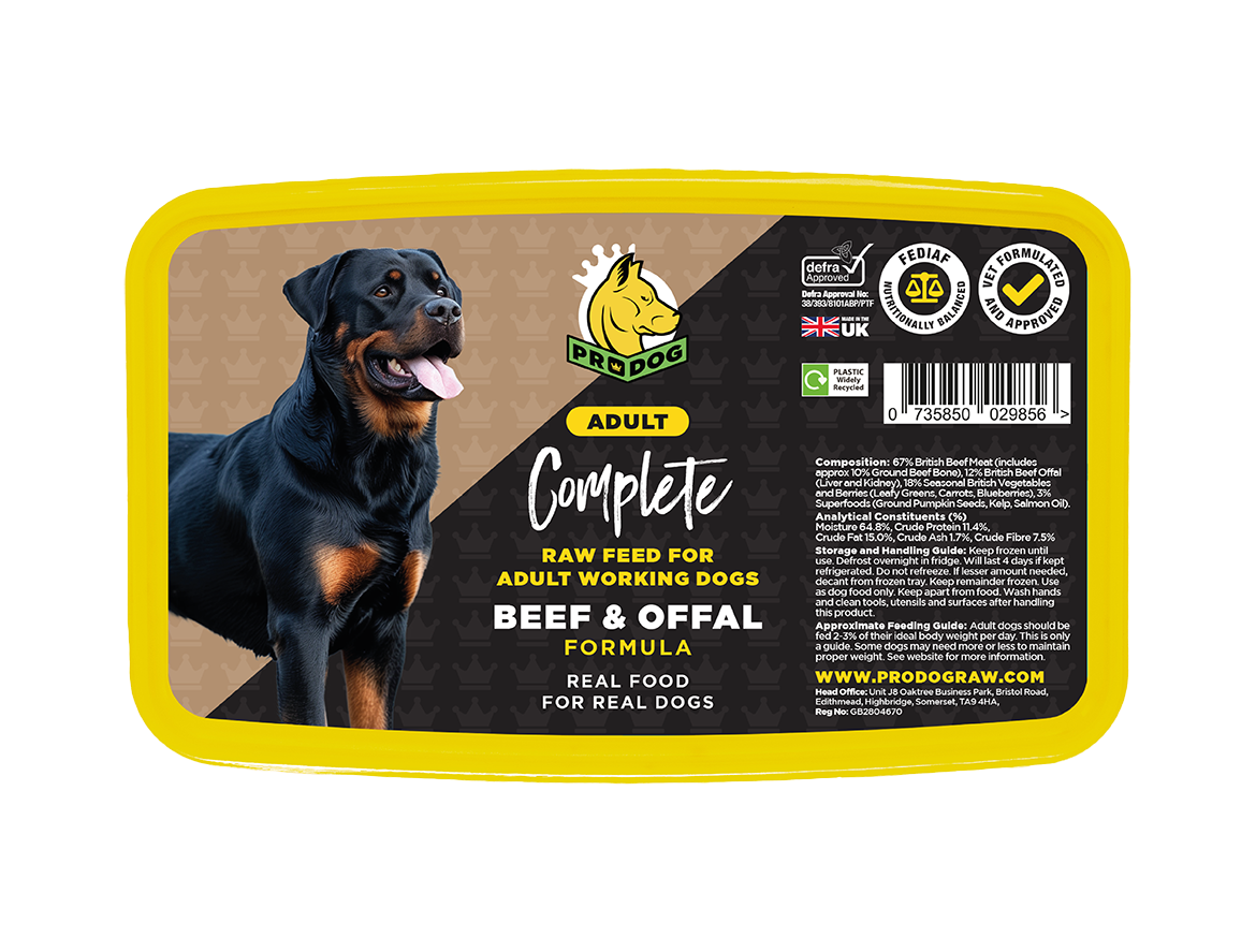 Complete - Beef & Offal ProDog Raw Dog Food 1KG