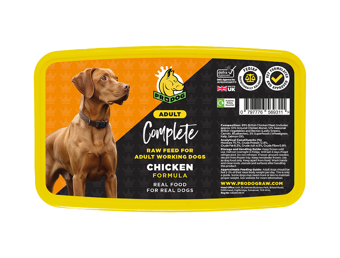 Complete - Chicken ProDog Raw Dog Food 1KG
