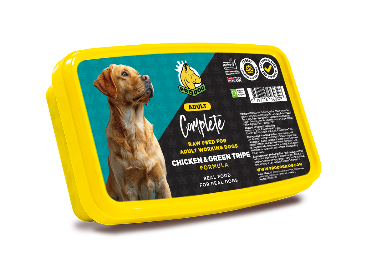 Complete - Chicken & Green Tripe ProDog Raw Dog Food 1KG