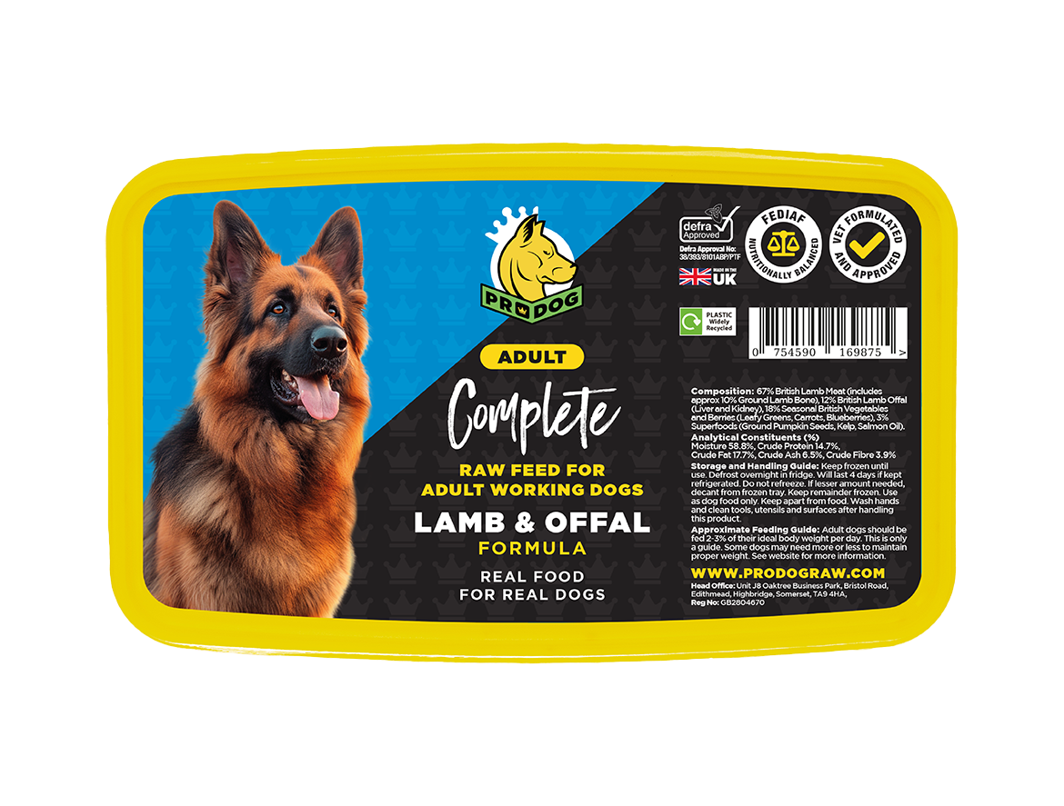Complete - Lamb & Offal ProDog Raw Dog Food 1KG