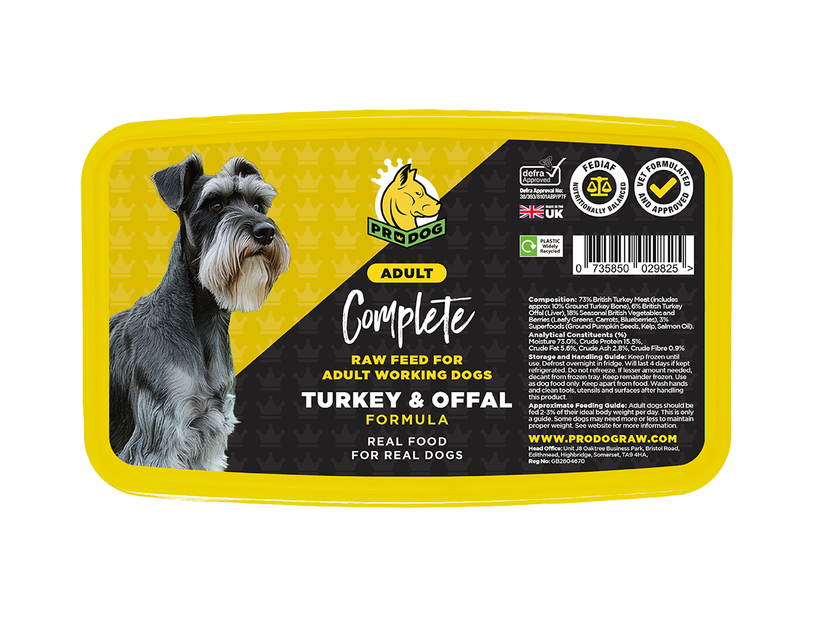 Complete - Turkey & Offal ProDog Raw Dog Food 1KG