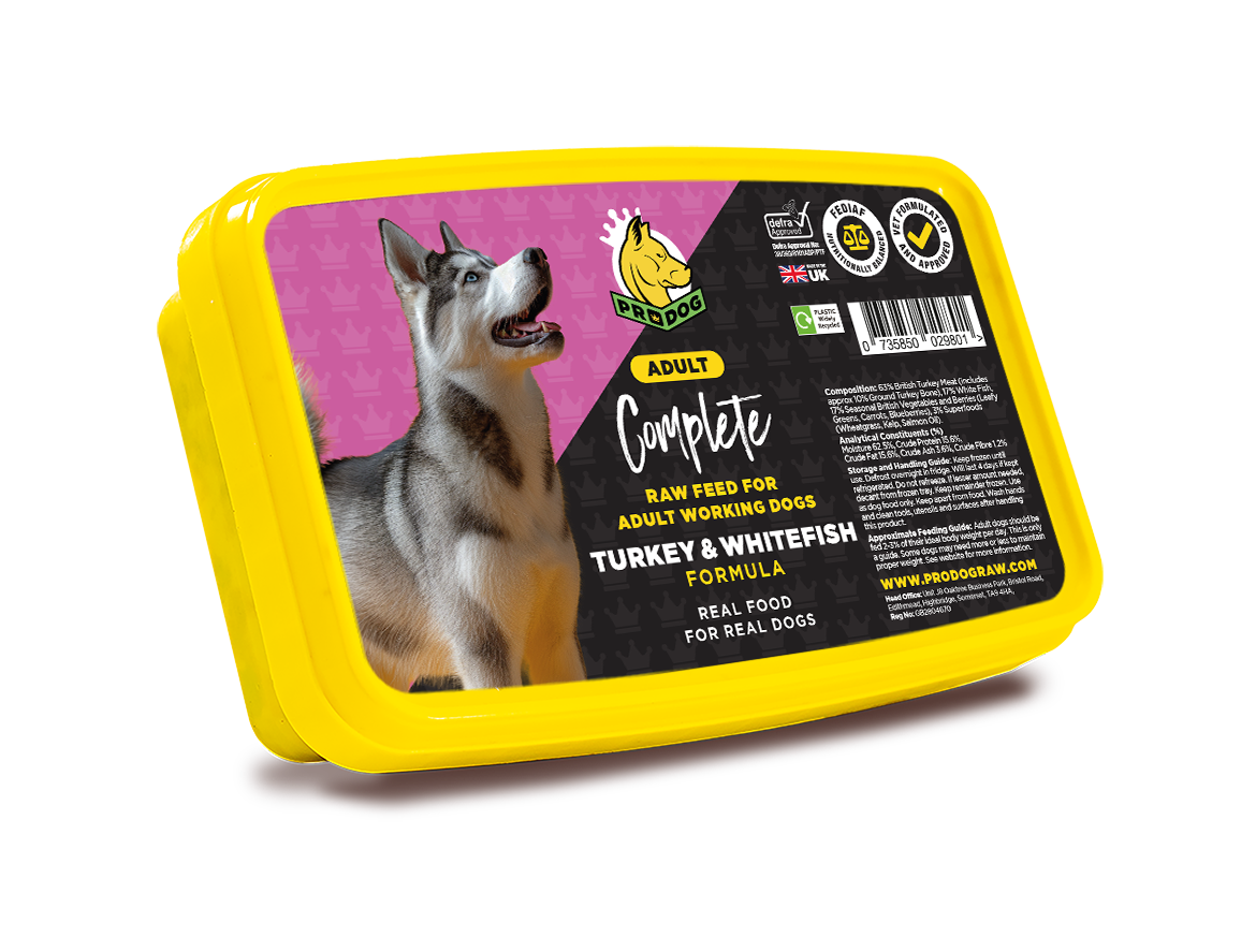 Complete - Turkey & White Fish ProDog Raw Dog Food 1KG