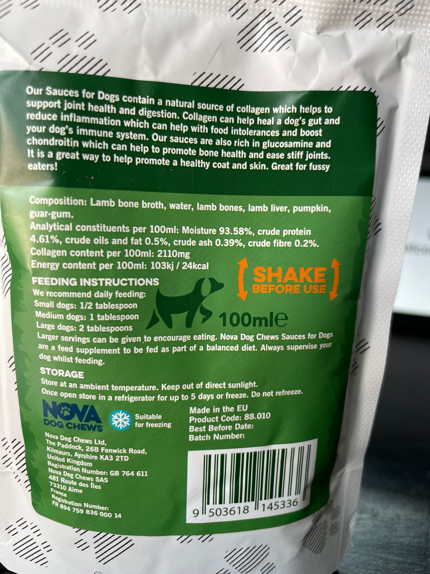 100% Natural Sauce For Dogs - 100ml