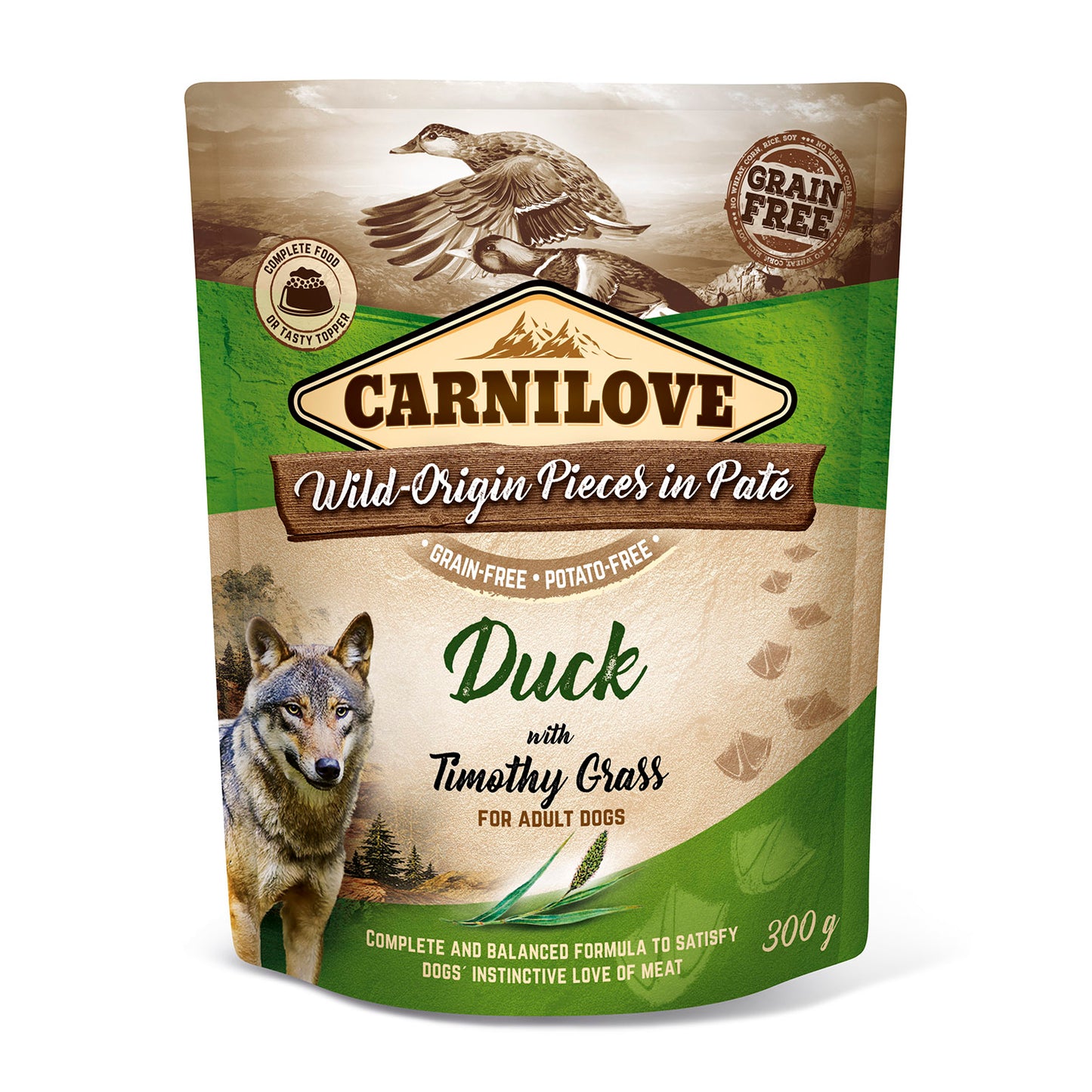 Carnilove Duck with Timothy Grass Wet 300g - Pouch