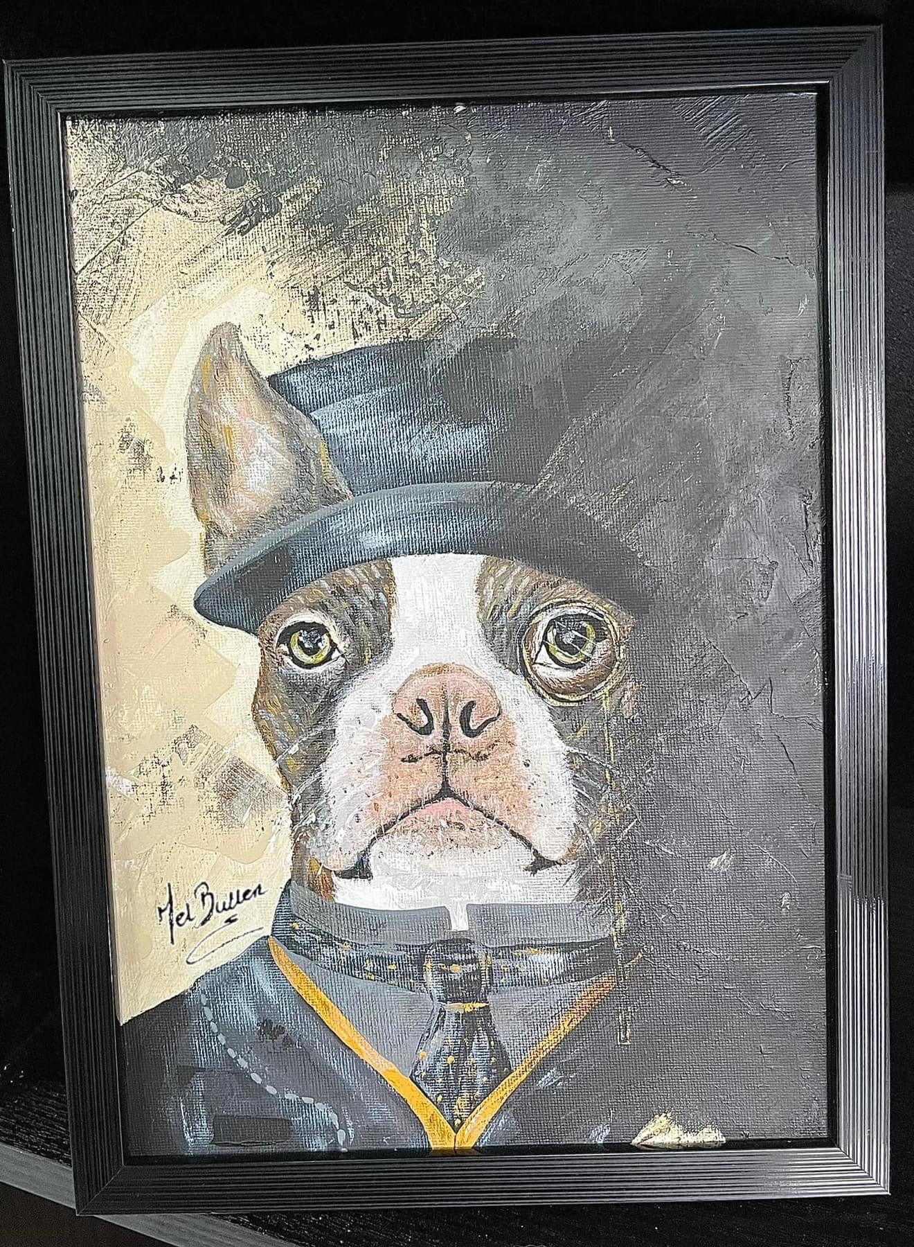 Mel's Crafts - In The Shadows Boston Terrier