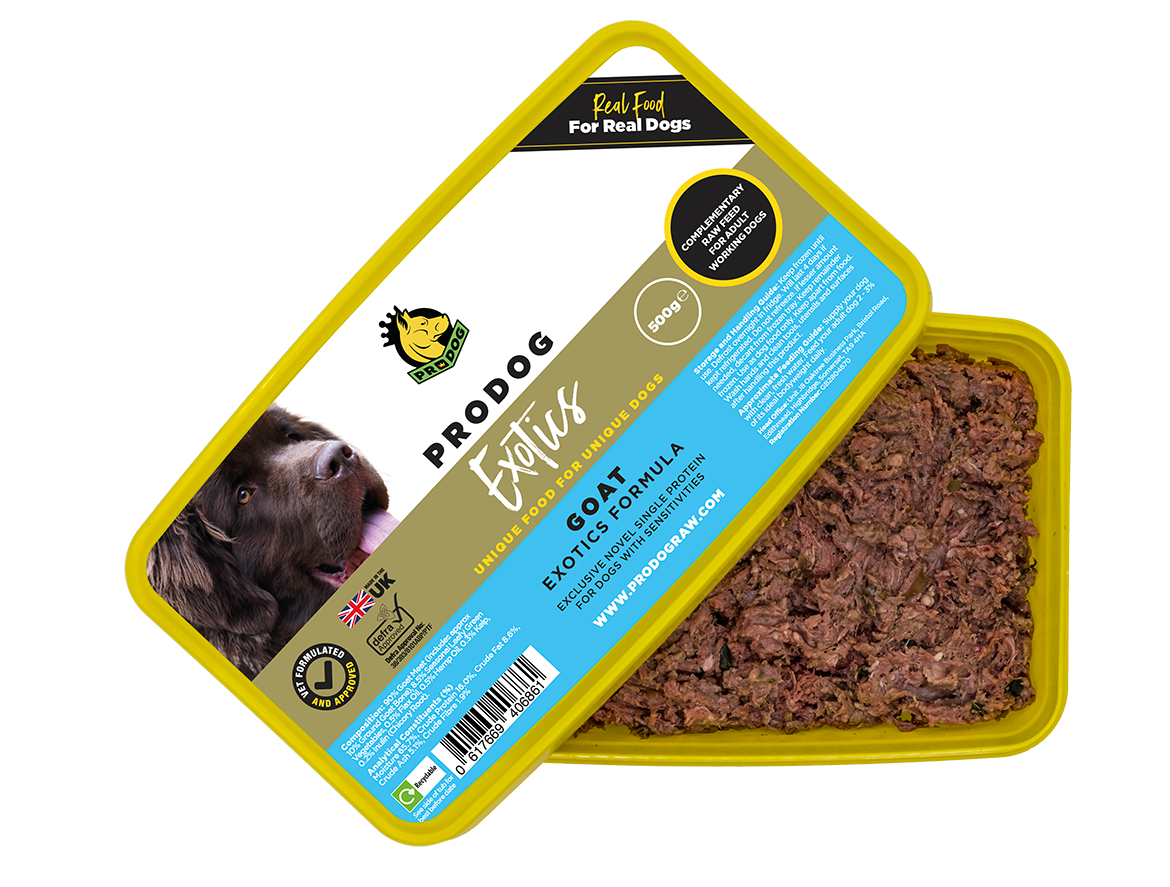 Exotics - Goat ProDog Raw Dog Food 500G