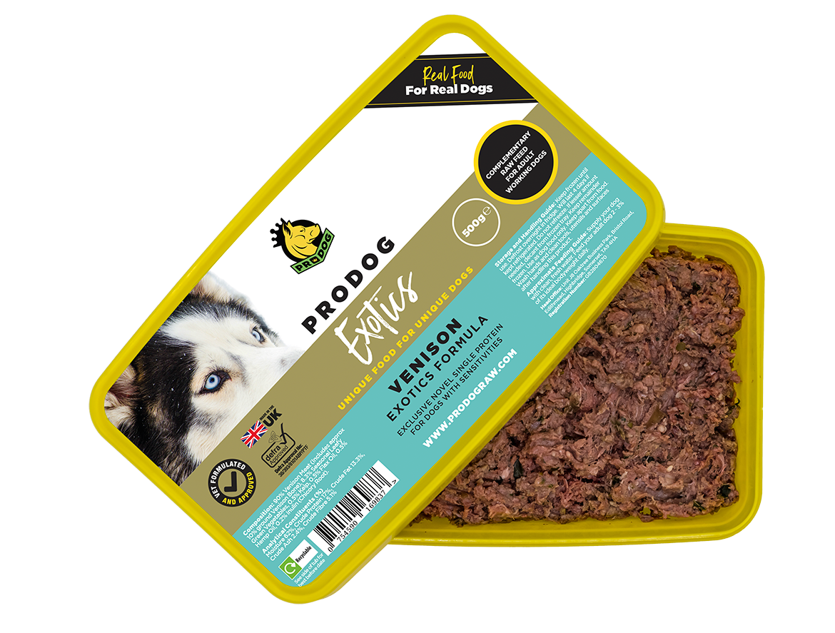 Exotics - Venison ProDog Raw Dog Food 500G