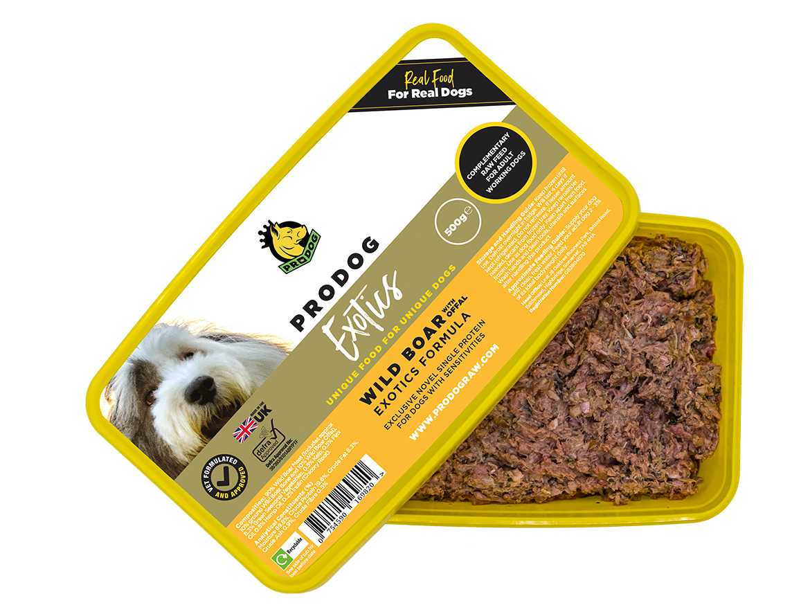 Exotics - Wild Boar with Offal ProDog Raw Dog Food 500G