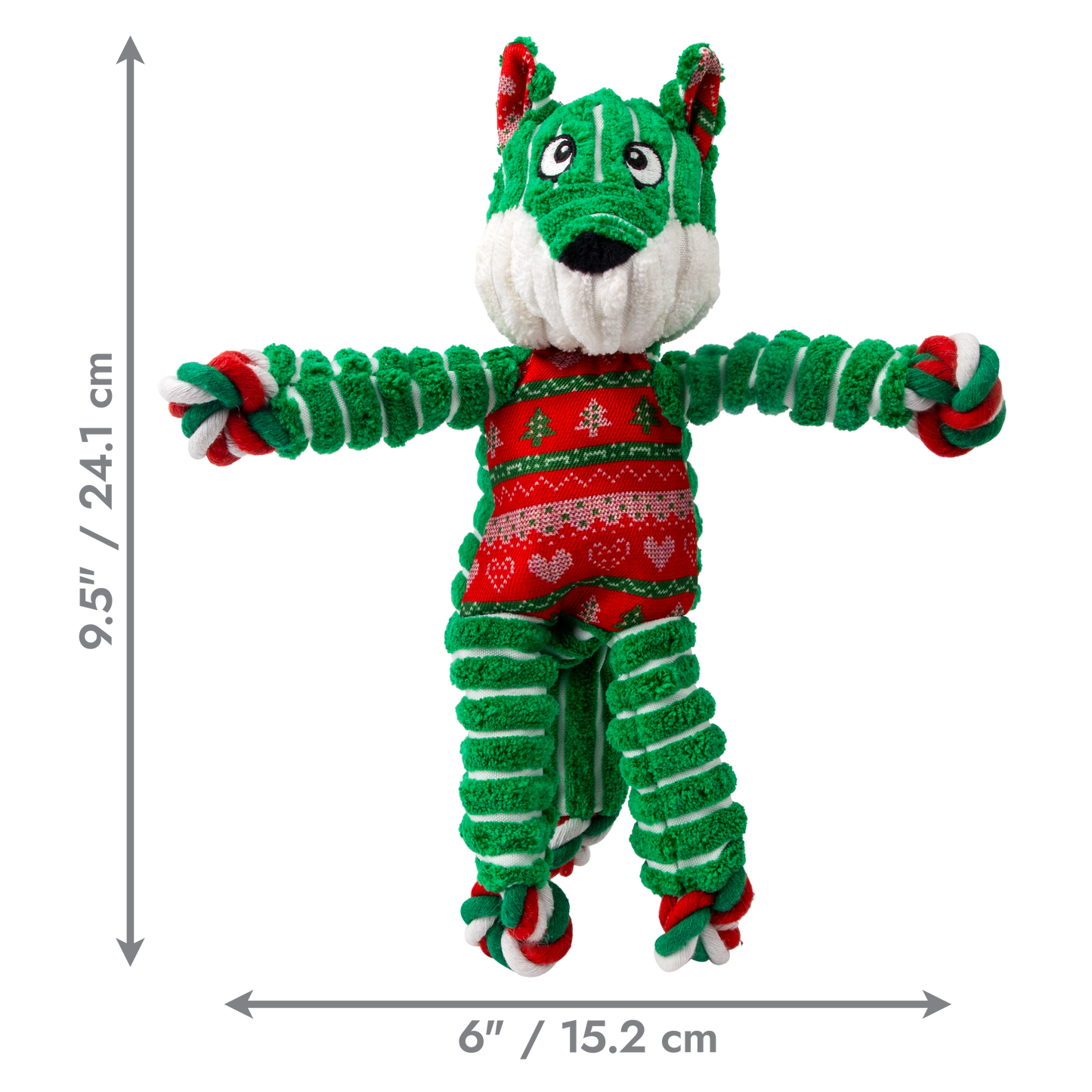KONG - Holiday Floppy Knots Fox