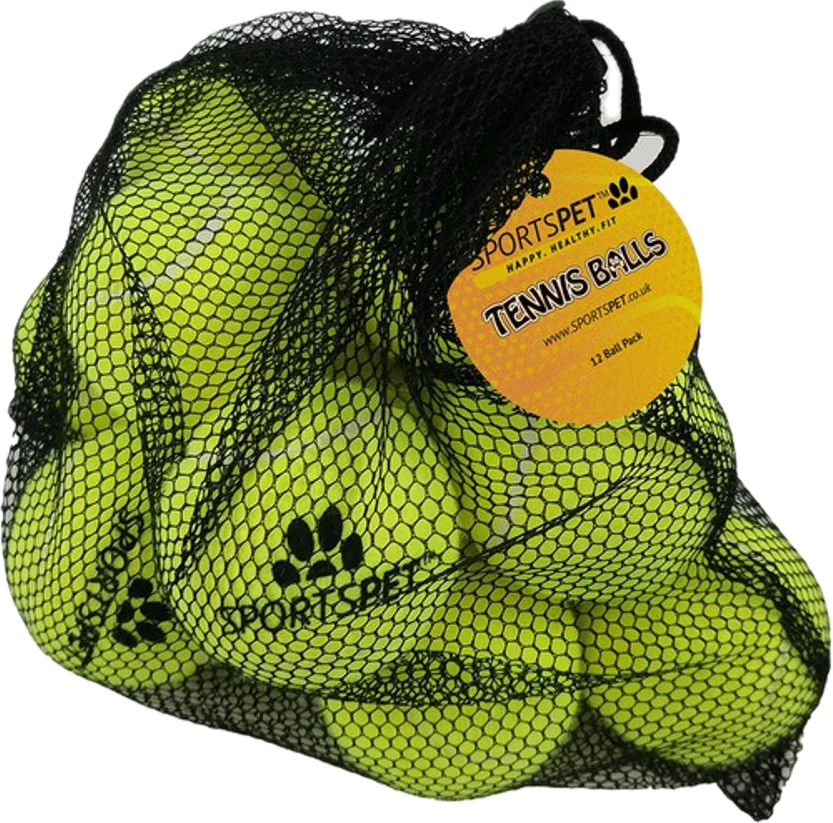 SportsPet Medium Tennis Ball 12 Pack