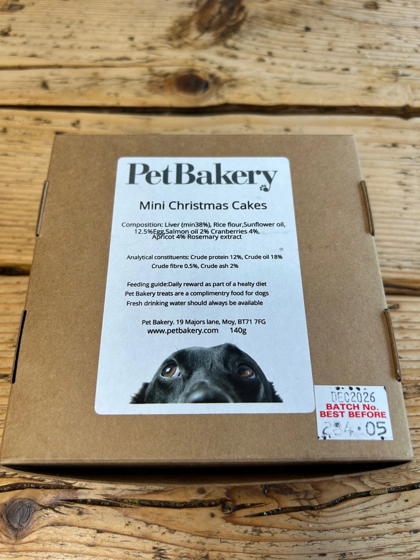 Pet Bakery Mini Christmas Liver & Fruit cakes x 4