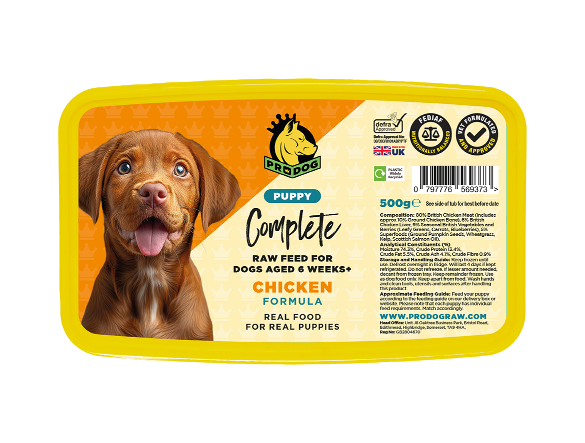 Puppy - Chicken ProDog Raw Dog Food 500G