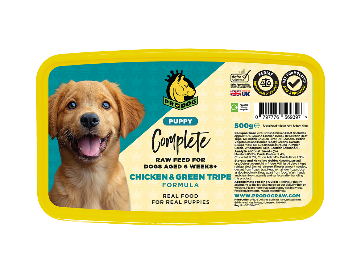 Puppy - Chicken with Green Tripe ProDog Raw Dog Food 500G