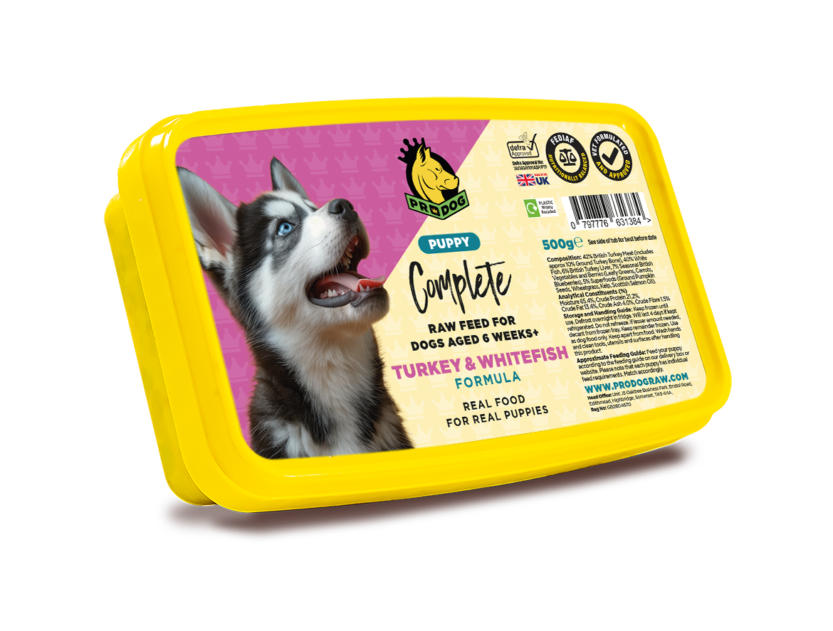 Puppy - Turkey & Whitefish ProDog Raw Dog Food 500G