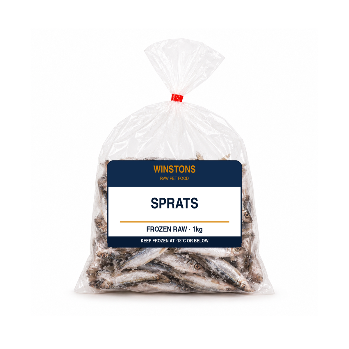 Raw Sprats 1kg (frozen) – Winston's raw dog food