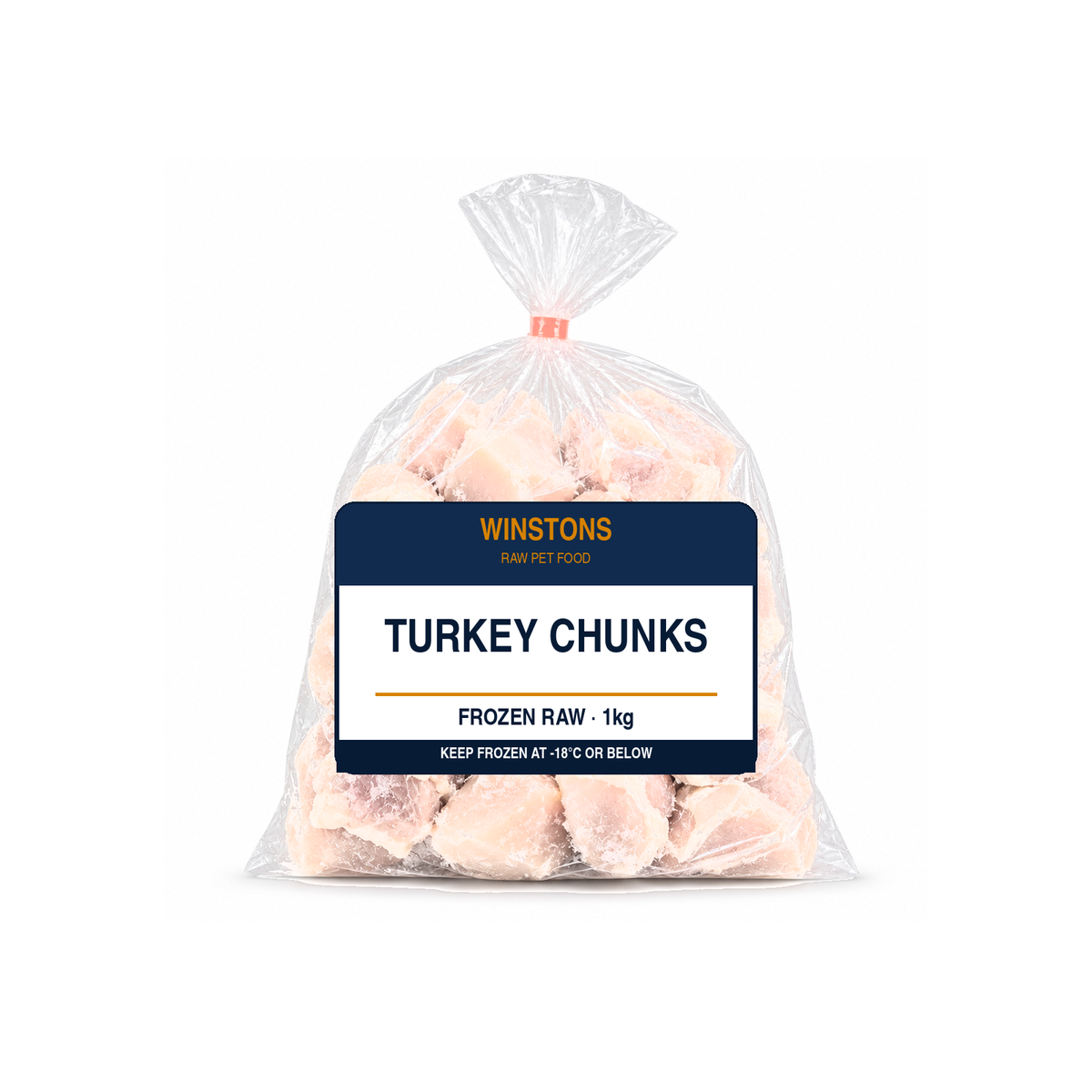 Raw Turkey Chunks 1kg (frozen) – Winston's raw dog food