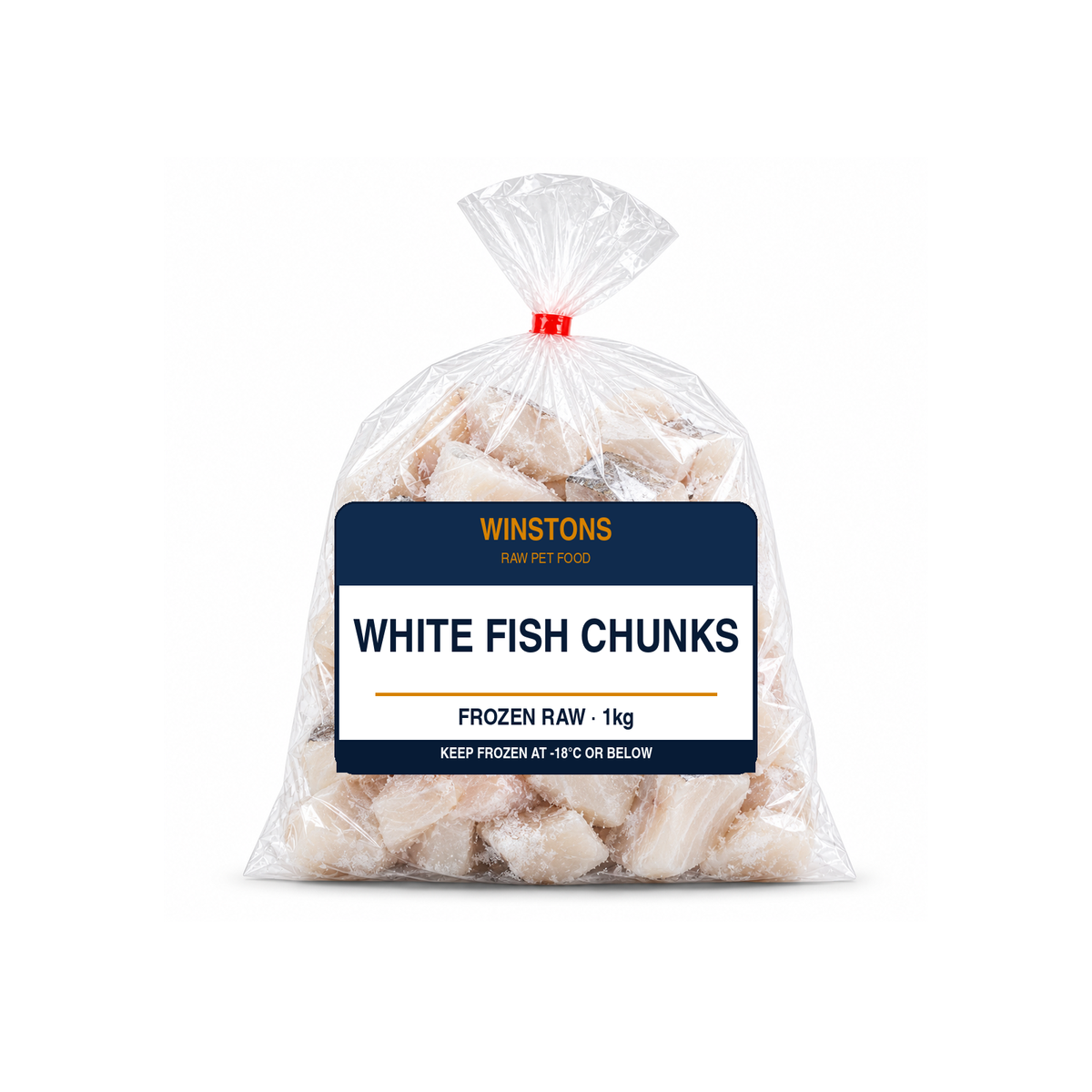 Raw White Fish Chunks 1kg (frozen) – Winston's raw dog food