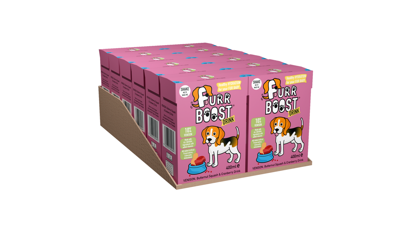 Venison, Butternut Squash & Cranberry Furr Boost 400ml x 12