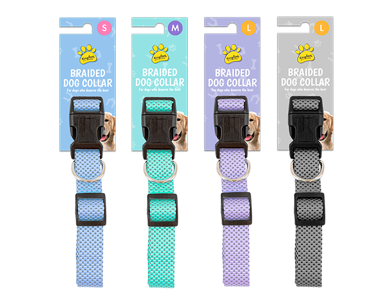 Reflective Braided Dog Collar – supplied by Gem Imports