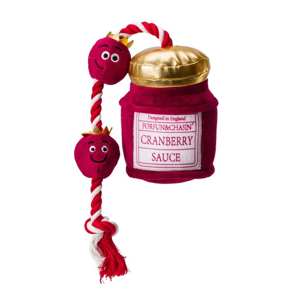 Cranberry Sauce Plush Dog Toy