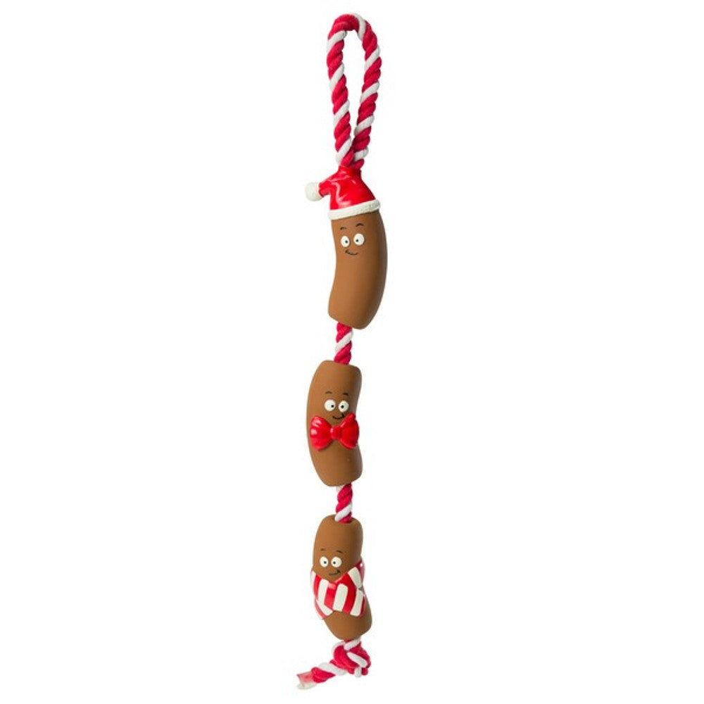 Latex Christmas Sausages Dog Toy
