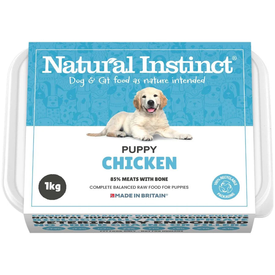 Natural Instinct Puppy Chicken Raw Dog Food 1kg