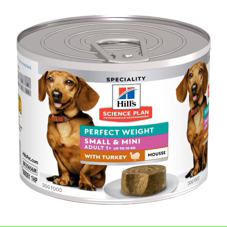 Hills - Perfect Weight Adult Small & Mini Breed Dog Mousse with Turkey - 200G