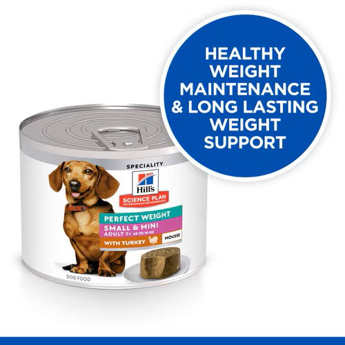 Hills - Perfect Weight Adult Small & Mini Breed Dog Mousse with Turkey - 200G