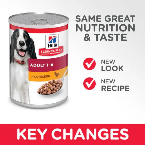 Hills -Adult Wet Dog Food with Chicken (12x370G)