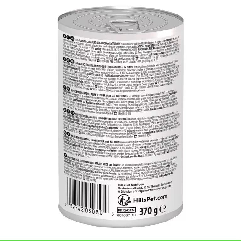 Hills - Adult Wet Dog Food with Turkey - 370G