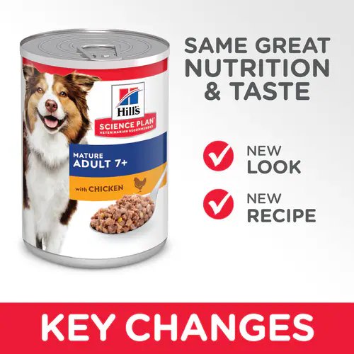 Hills -Mature Adult Wet Dog Food with Chicken (12X370G)