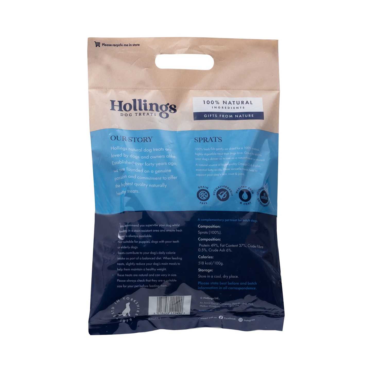 Hollings Sprats 100G