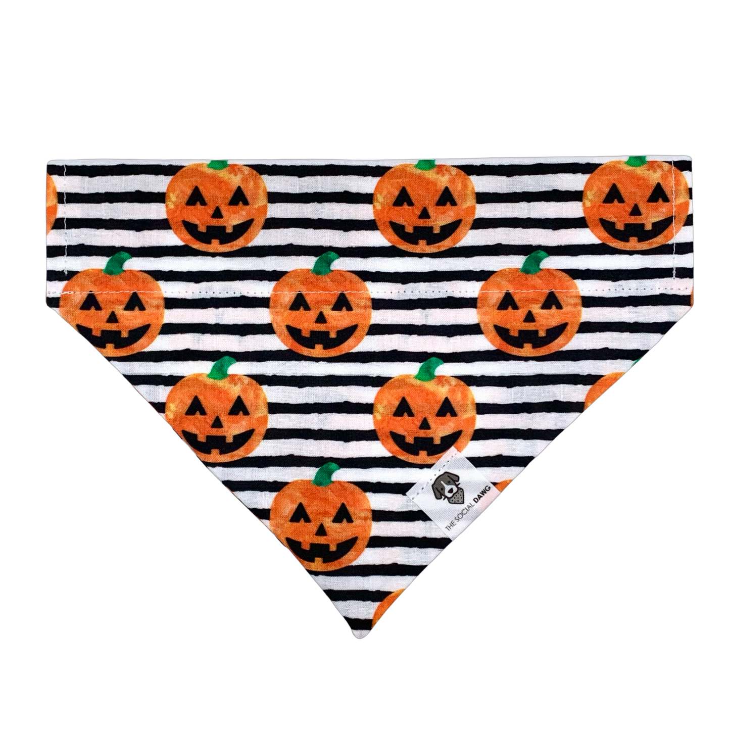 Jack O' Lanterns Slip-On Dog Bandana
