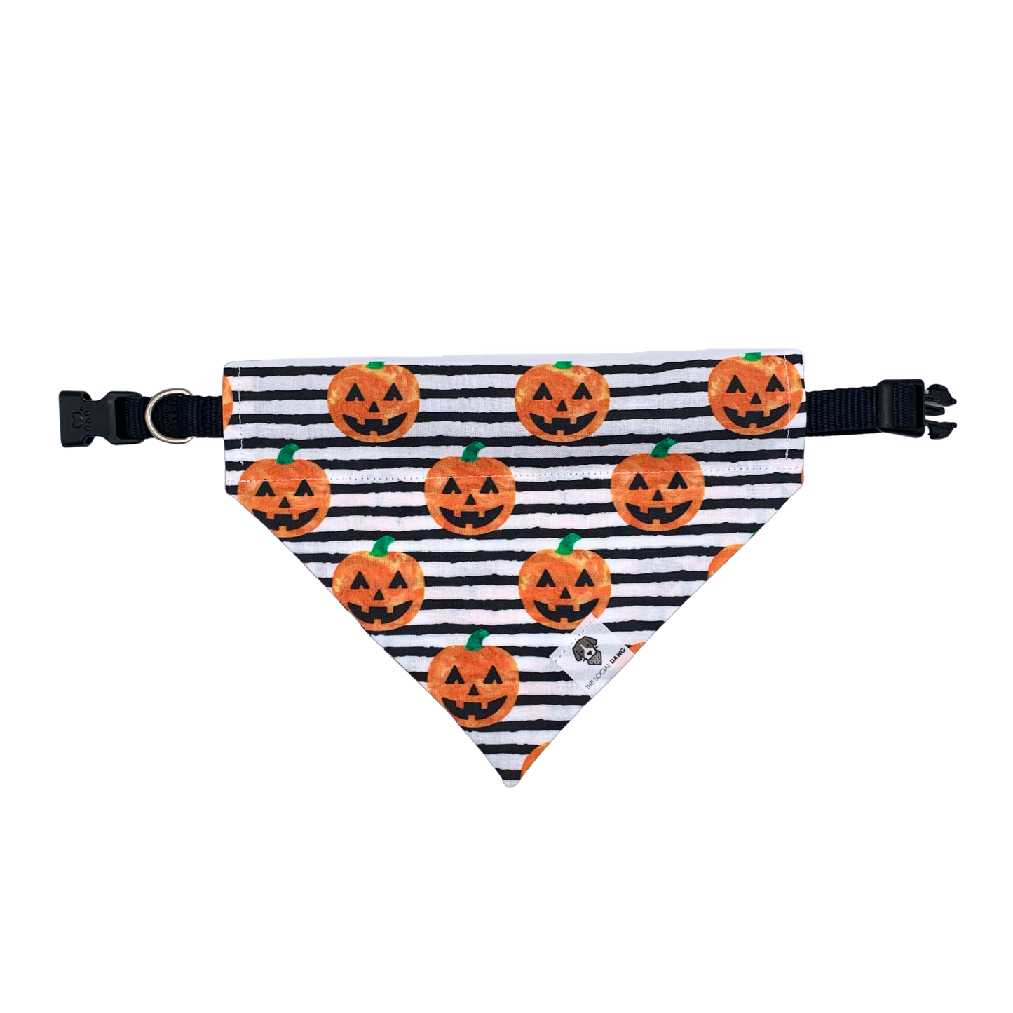 Jack O' Lanterns Slip-On Dog Bandana