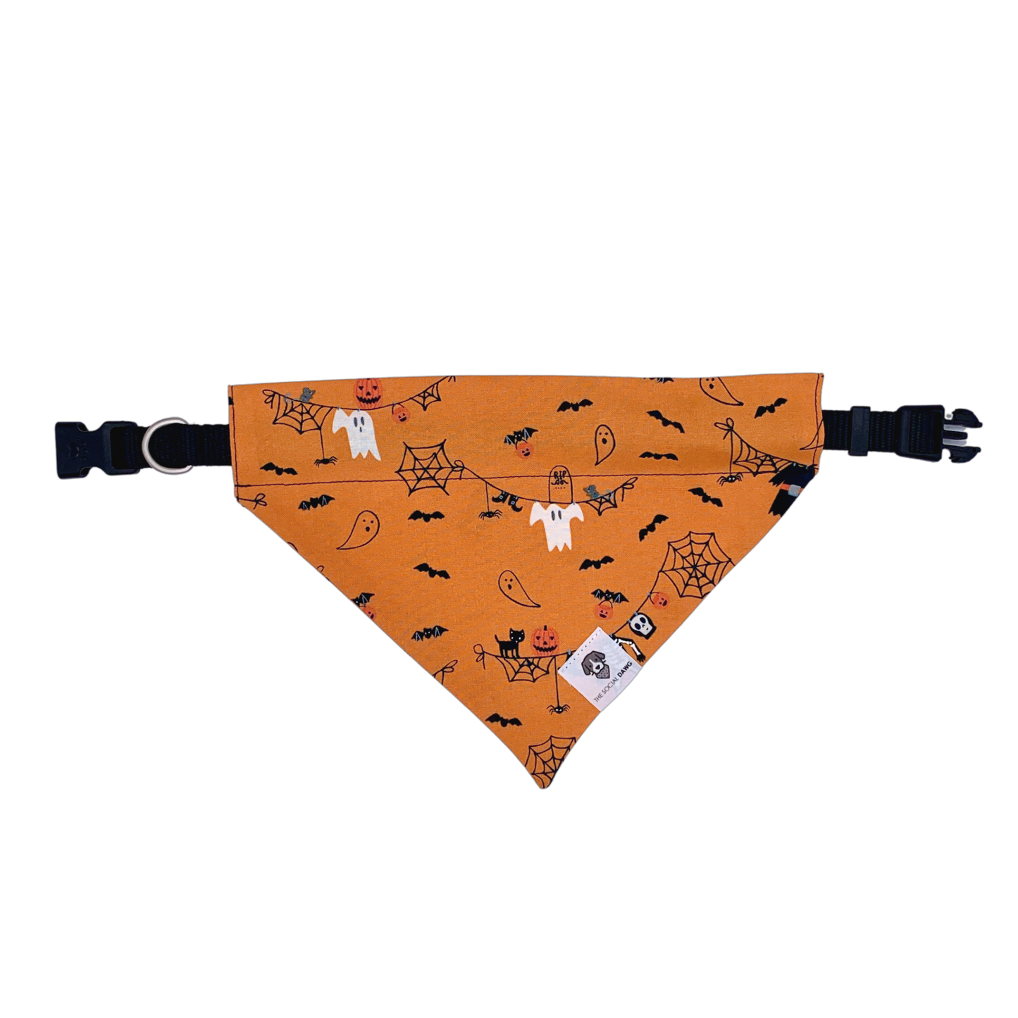Halloween Spooky Slip-On Dog Bandana