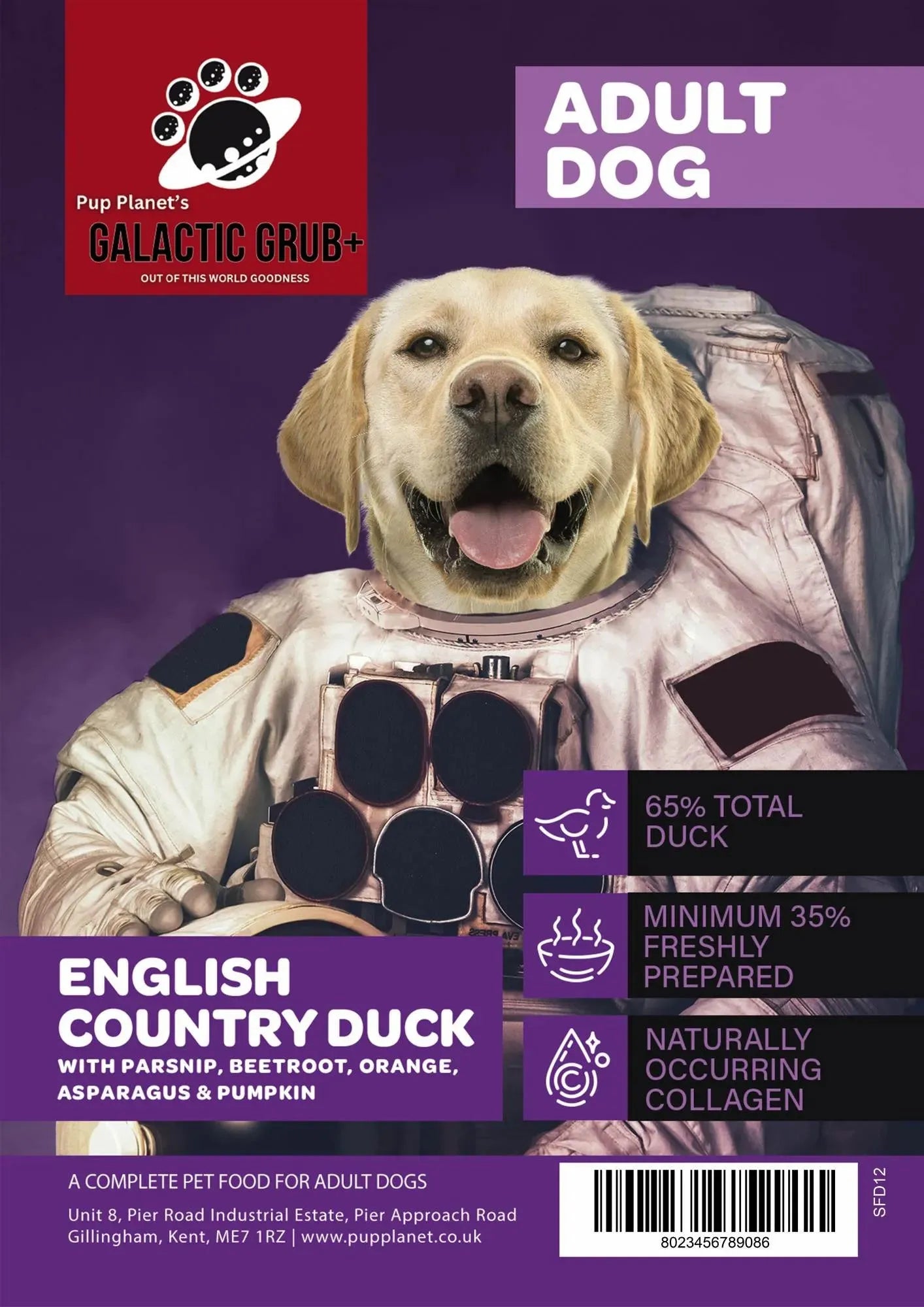 SUPERFOOD RANGE - Galactic Grub+ Duck (Years 1-6) with SUPERFOOD