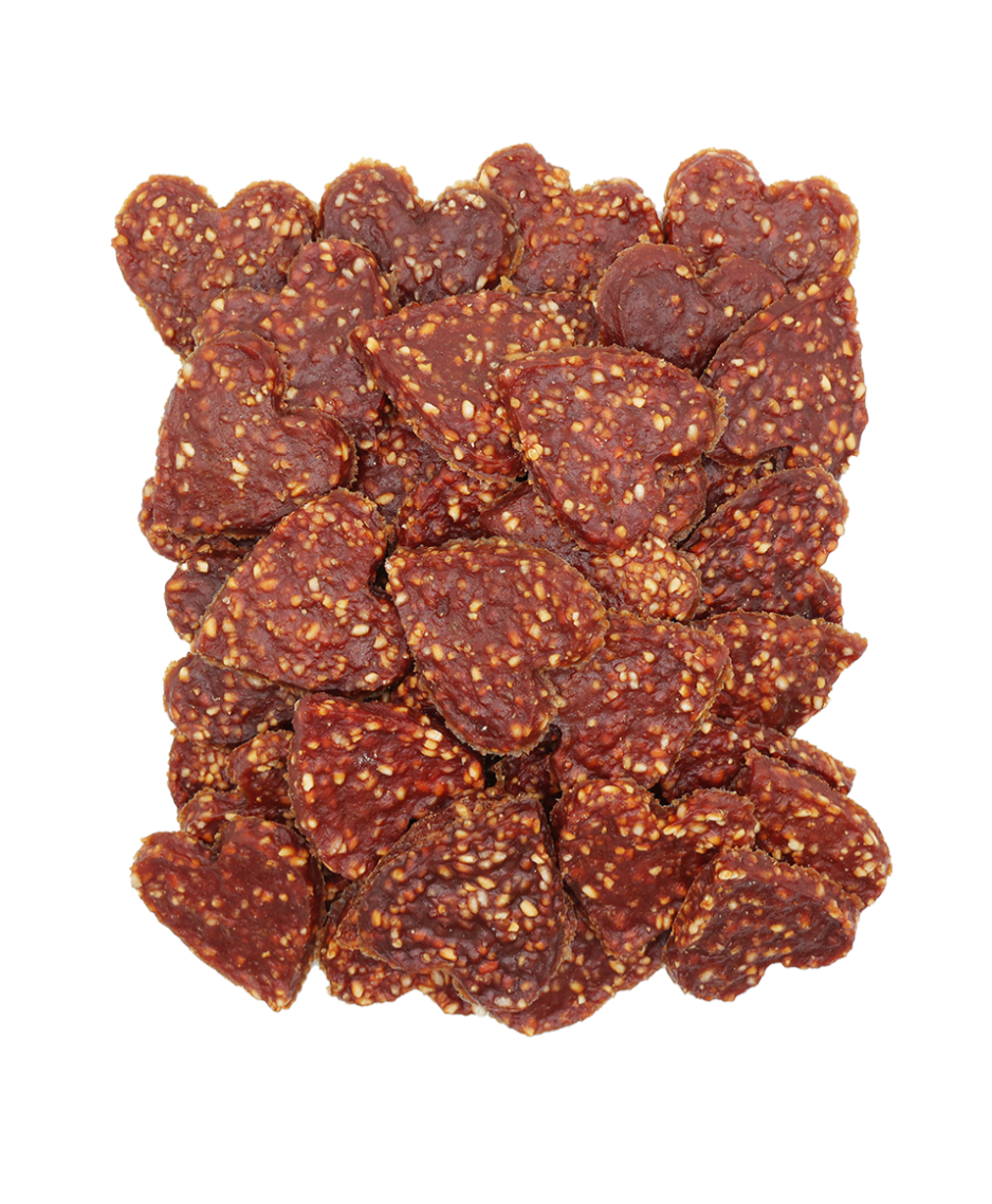 Duck Hearts with Rice - dog snack
