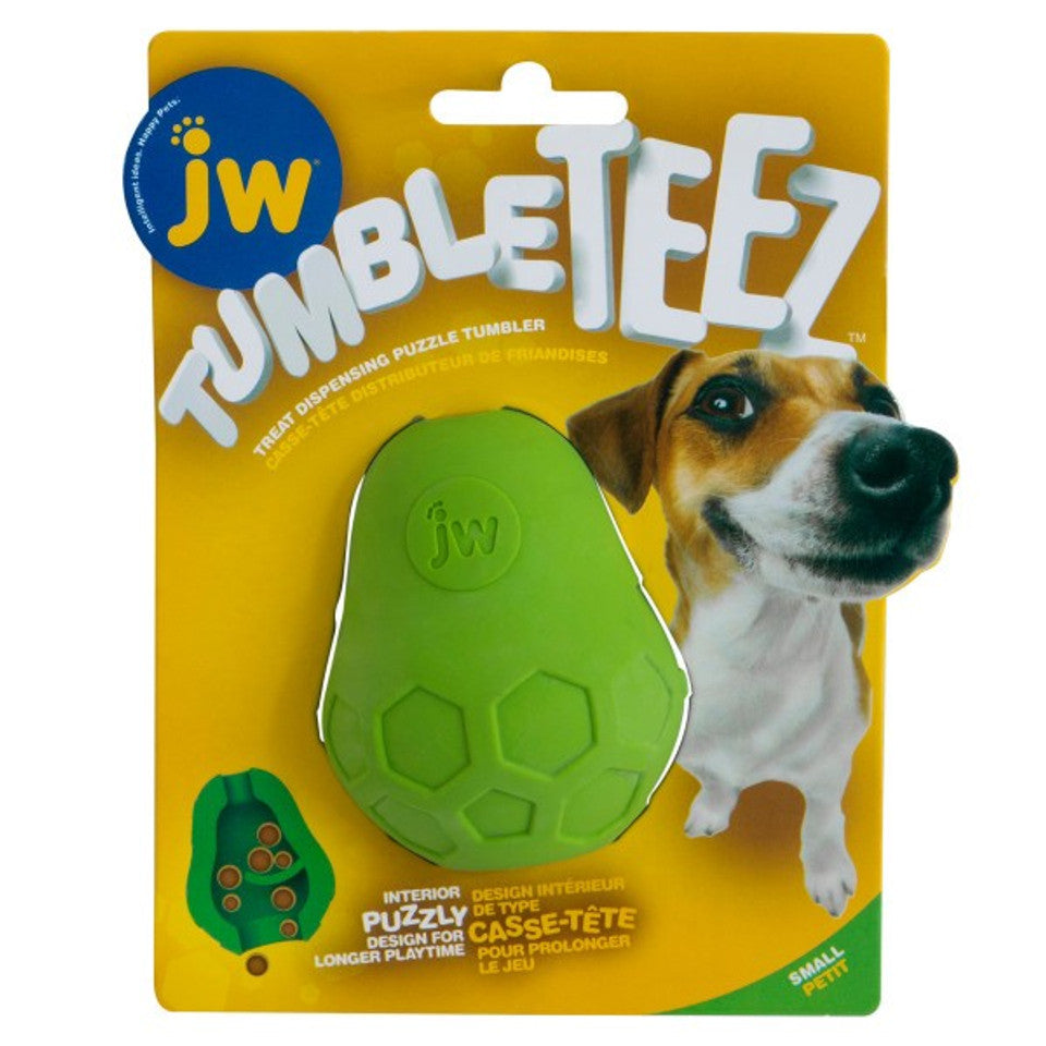 JW Tumble Teez Treat Toy Small Green