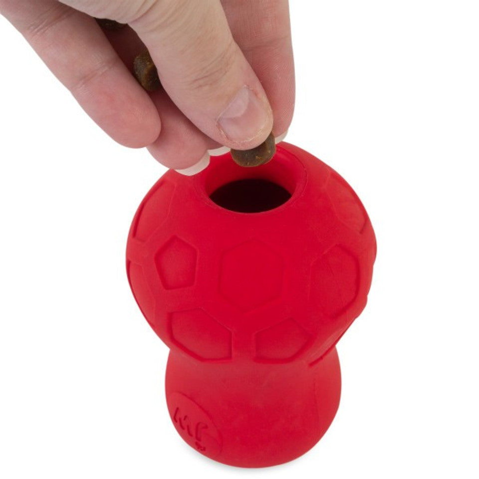 JW Tumble Teez Treat Toy Medium Red