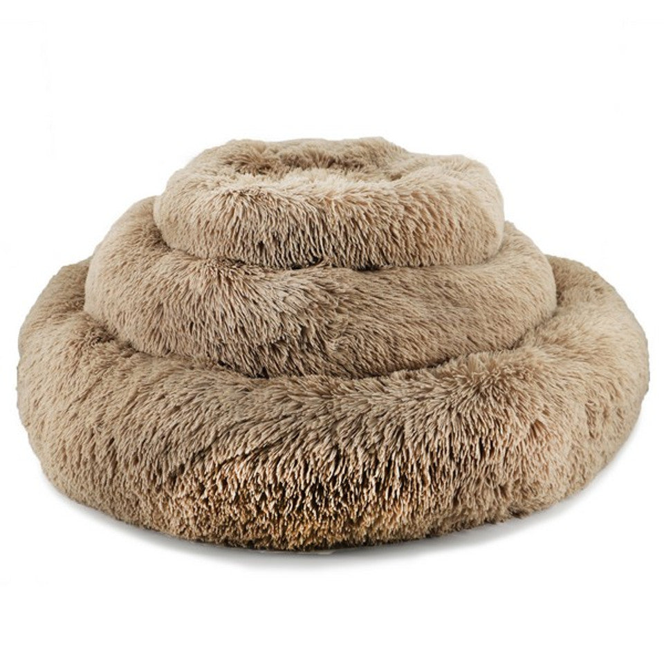 Ancol Super Plush Donut Bed 70cm Oatmeal